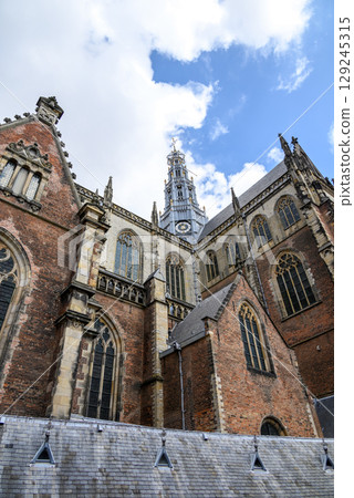The Church of Saint Bavo Grote Kerk, Reformed Protestant church in Haarlem, Netherlands 129245315