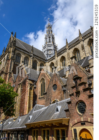 The Church of Saint Bavo Grote Kerk, Reformed Protestant church in Haarlem, Netherlands The Church of Saint Bavo Grote Kerk, Reformed Protestant church in Haarlem, Netherlands 129245319