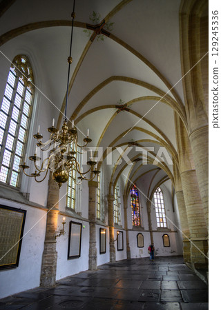 Interior of the Church of Saint Bavo Grote Kerk, Reformed Protestant church in Haarlem, Netherlands Interior of the Church of Saint Bavo Grote Kerk, Reformed Protestant church in Haarlem, Netherlands 129245336