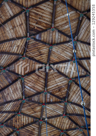 Wooden ceiling in the Church of Saint Bavo Grote Kerk, Reformed Protestant church in Haarlem, Netherlands Wooden ceiling in the Church of Saint Bavo Grote Kerk, Reformed Protestant church in Haarlem, Netherlands 129245358