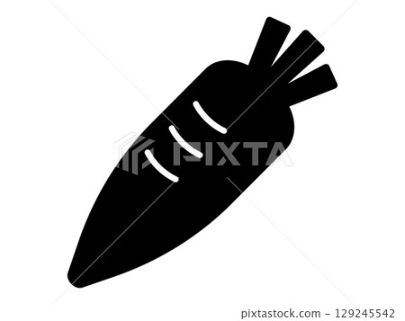 Carrot icon monotone 129245542