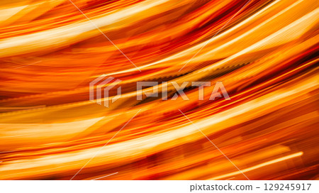 light trail color of fire moving, high speed curve of orange lighting effect abstract for background light trail color of fire moving, high speed curve of orange lighting effect abstract for background 129245917