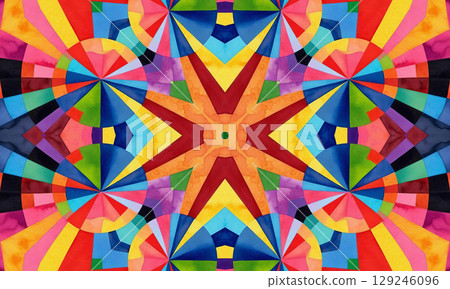 Abstract multicolor pattern, bright colorful background 129246096