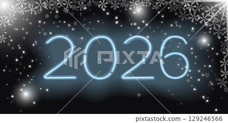 2026 and decorative snowflakes 2026 and decorative snowflakes 129246566