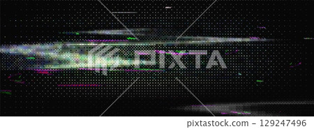 Pixel glitch art background 129247496