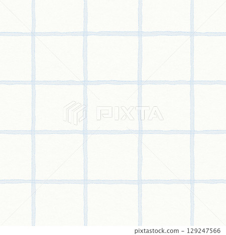 Blue watercolor check pattern (light) 129247566