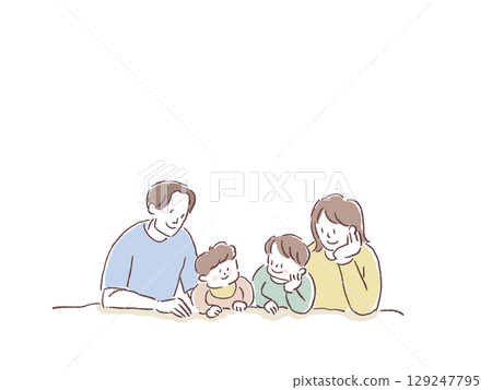 Family to lie down 129247795