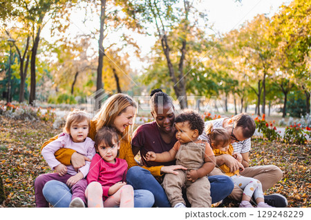 Autumn Embrace: A Tapestry of Family Love Autumn Embrace: A Tapestry of Family Love 129248229