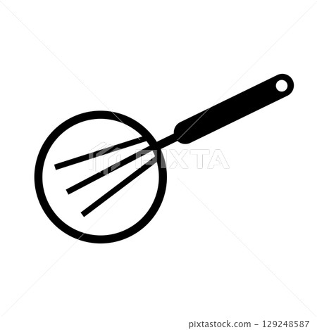 Professional whisk icon for culinary creativity and kitchen preparation, symbolizing baking and cooking activities. Professional whisk icon for culinary creativity and kitchen preparation, symbolizing baking and cooking activities. 129248587