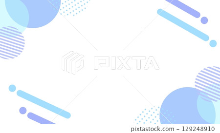 帶有柔和幾何圖案的可愛背景 129248910