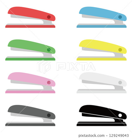 Stapler icon set 129249043