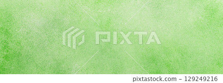 A minimalist soft green texture backdrop, offering soft tones and a clean surface for creative design, top view, copy space, banner 129249216