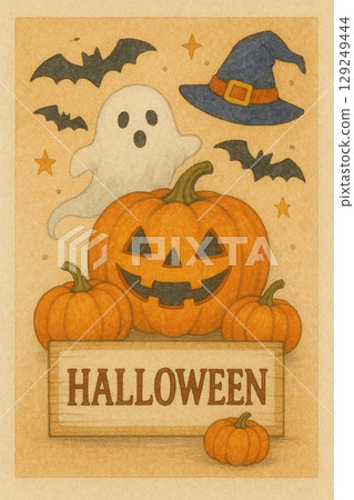 萬聖節圖案 萬聖節圖案 129249444