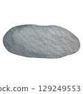 Hand painted watercolor stone on a white background. Ideal for postcards, printing on wallpaper, fabric 129249553