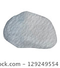 Hand painted watercolor stone on a white background. Ideal for postcards, printing on wallpaper, fabric 129249554