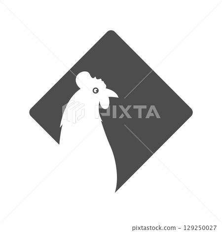 Chicken logo icon design Chicken logo icon design 129250027