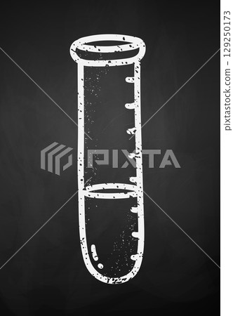 Vector illustration of chalk test tube Vector illustration of chalk test tube 129250173