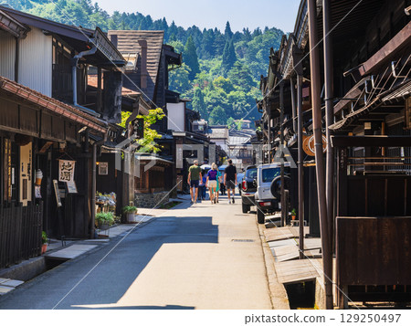 飛驒高山的夏天,上三野町,舊街景 飛驒高山的夏天,上三野町,舊街景 129250497