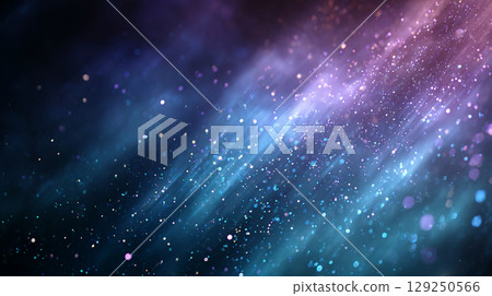 夢幻般的宇宙輝光和星空漸變背景 129250566