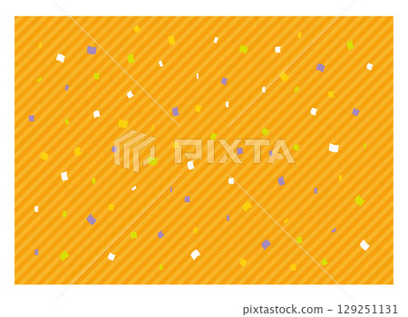 Confetti and diagonal stripe background material in Halloween colors Confetti and diagonal stripe background material in Halloween colors 129251131