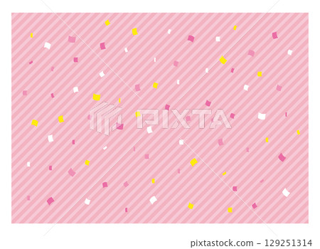 Pink background material with confetti and diagonal stripes Pink background material with confetti and diagonal stripes 129251314