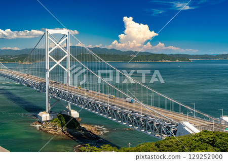 Naruto Strait Bridge seen from Naruto Park 129252900