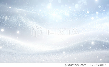 Sparkling snow background texture 129253013