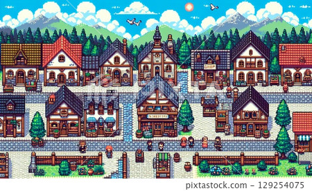 RPG風格的城鎮 129254075