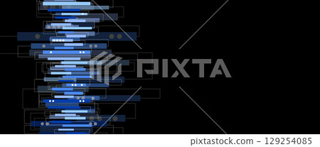 Abstract artificial intelligence technology and science background 129254085