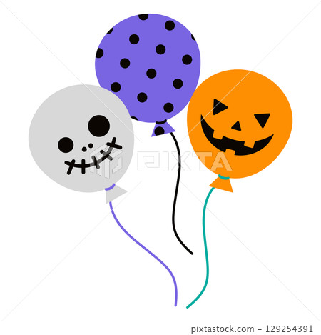 Halloween balloons Halloween balloons 129254391