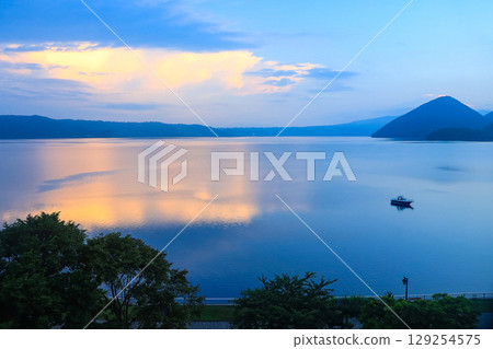 Toyako at sunset 129254575