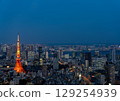 Tokyo Tower and the sparkling night view of the Bay Area 129254939