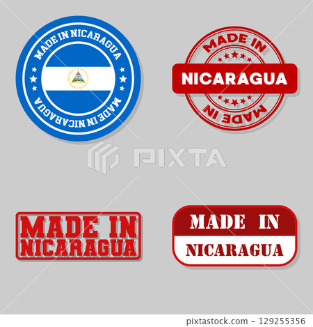Set of stamps made in Nicaragua 129255356