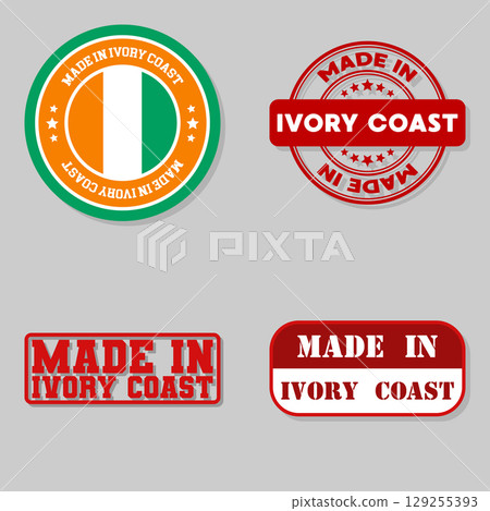 Set of stamps made in Ivory Coast 129255393