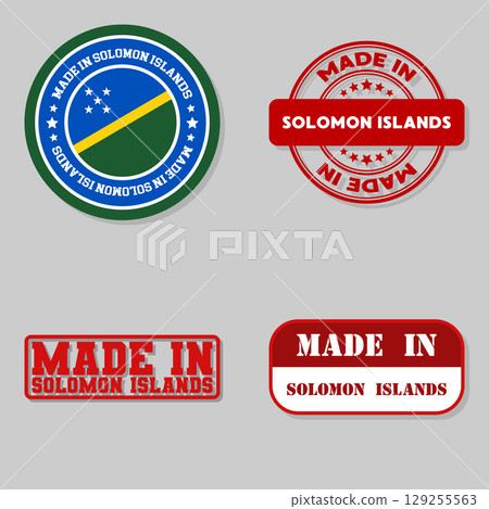 Set of stamps made in Solomon Islands 129255563