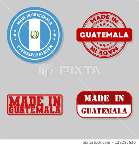 Set of stamps made in Guatemala 129255620