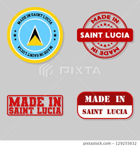 Set of stamps made in Saint Lucia 129255632