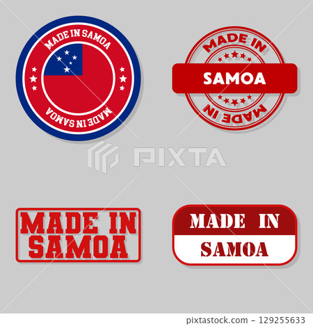 Set of stamps made in Samoa 129255633