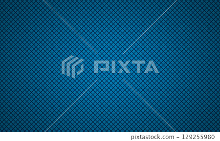 Blue diagonal square grid background Blue diagonal square grid background 129255980