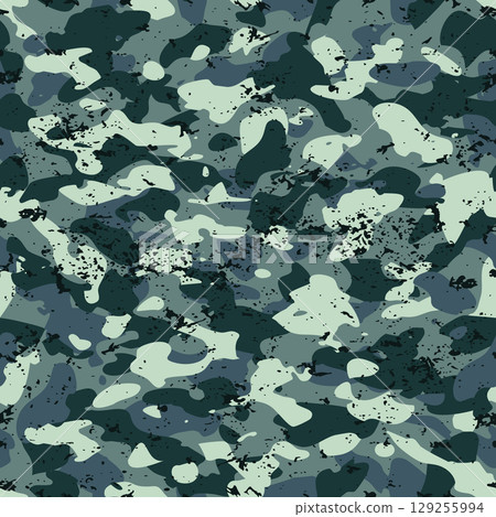 Seamless in digital camouflage style grunge 129255994