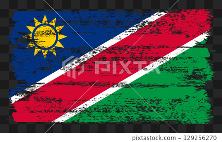 Namibia flag in grunge style Namibia flag in grunge style 129256270