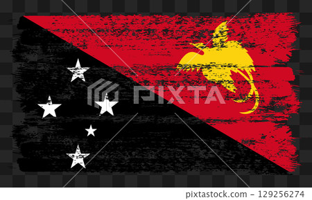 Papua New Guinea flag in grunge style Papua New Guinea flag in grunge style 129256274