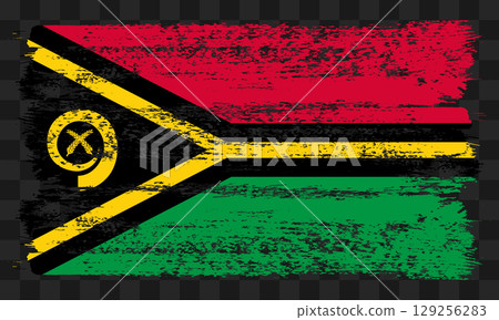Vanuatu flag in grunge style Vanuatu flag in grunge style 129256283