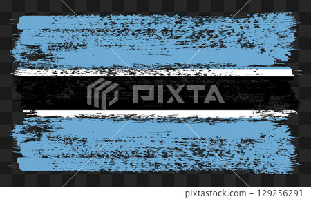 Botswana flag in grunge style Botswana flag in grunge style 129256291