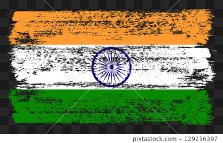 India flag in grunge style 129256397