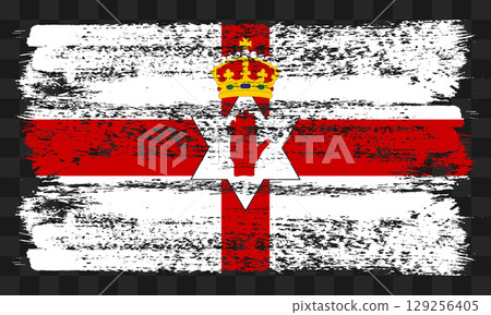 Northern Ireland flag in grunge style Northern Ireland flag in grunge style 129256405
