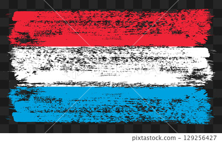 Luxembourg flag in grunge style Luxembourg flag in grunge style 129256427