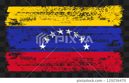 Venezuela flag in grunge style 129256470
