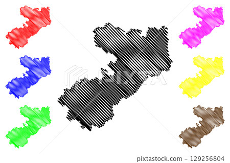 Borough and unitary authority of Cheshire East (United Kingdom of Great Britain and Northern Ireland, ceremonial county Cheshire, England) map vector illustration, scribble sketch map Borough and unitary authority of Cheshire East (United Kingdom of Great Britain and Northern Ireland, ceremonial county Cheshire, England) map vector illustration, scribble sketch map 129256804