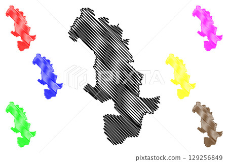 Metropolitan Borough of Knowsley (United Kingdom of Great Britain and Northern Ireland, Metropolitan and ceremonial county Merseyside, England) map vector illustration, scribble sketch map Metropolitan Borough of Knowsley (United Kingdom of Great Britain and Northern Ireland, Metropolitan and ceremonial county Merseyside, England) map vector illustration, scribble sketch map 129256849